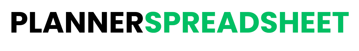 Planner Spreadsheet – Digital & Printable Planners