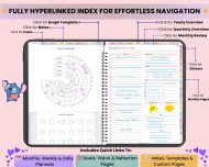 All-In-One Digital Planner 2025, 2026, 2027, Goodnotes Planner, Daily Weekly Monthly Organizer, Hyperlinked Digital Notebook, Notability - Image 3
