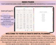 All-In-One Digital Planner 2025, 2026, 2027, Goodnotes Planner, Daily Weekly Monthly Organizer, Hyperlinked Digital Notebook, Notability - Image 6