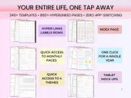 All-In-One Digital Planner 2025 2026 2027 Undated, Daily Weekly Monthly Goodnotes iPad Planner With Hyperlinks, Calendar, Journal Templates - Image 6