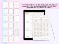 All-In-One Digital Planner 2025 2026 2027 Undated, Daily Weekly Monthly Goodnotes iPad Planner With Hyperlinks, Calendar, Journal Templates - Image 5