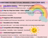 All-In-One Digital Planner 2025, 2026, 2027, Goodnotes Planner, Daily Weekly Monthly Organizer, Hyperlinked Digital Notebook, Notability - Image 2