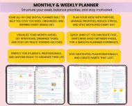 All-In-One Digital Planner 2025, 2026, 2027, Goodnotes Planner, Daily Weekly Monthly Organizer, Hyperlinked Digital Notebook, Notability - Image 5