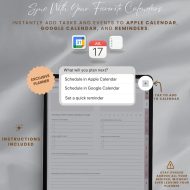 Minimalist ADHD Digital Planner 2026, Simple Hyperlinked Daily, Weekly & Monthly Planner PDF, iPad GoodNotes Focus Organizer, 2026 Portrait - Image 8