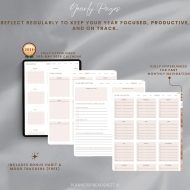 Minimalist ADHD Digital Planner 2026, Simple Hyperlinked Daily, Weekly & Monthly Planner PDF, iPad GoodNotes Focus Organizer, 2026 Portrait - Image 10