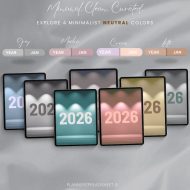 Minimalist ADHD Digital Planner 2026, Simple Hyperlinked Daily, Weekly & Monthly Planner PDF, iPad GoodNotes Focus Organizer, 2026 Portrait - Image 6