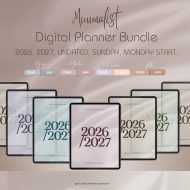 Simple Minimalist Digital Planner | Undated Digital Planner | Daily Planner, Weekly Planner, Monthly, Yearly | Goodnotes&iPad | Hyperlinked - Image 2