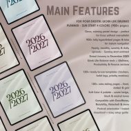 Simple Minimalist Digital Planner | Undated Digital Planner | Daily Planner, Weekly Planner, Monthly, Yearly | Goodnotes&iPad | Hyperlinked - Image 3