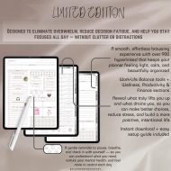 Simple Minimalist Digital Planner | Undated Digital Planner | Daily Planner, Weekly Planner, Monthly, Yearly | Goodnotes&iPad | Hyperlinked - Image 5