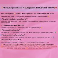 ADHD Digital Planner, Rainbow ADHD Planner 2026 2027 2028, GoodNotes Planner, Daily, Weekly & Monthly Planner, Hyperlinked, Instant Download - Image 2