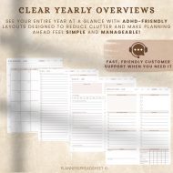 2026 ADHD Digital Planner, Neurodivergent-Friendly Daily, Weekly & Monthly Planner, GoodNotes, iPad,  Android Compatible, Self-Care Planner - Image 5