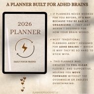 2026 ADHD Digital Planner, Neurodivergent-Friendly Daily, Weekly & Monthly Planner, GoodNotes, iPad,  Android Compatible, Self-Care Planner - Image 3