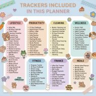 All-In-One Digital Planner 2026, iPad GoodNotes Planner, Daily Weekly Monthly Hyperlinked Planner, Digital Student Notebook, Goal Setter - Image 6