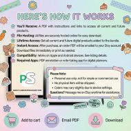 Hyperlinked All-in-one Digital Planner, 2026 ADHD Organizer, GoodNotes Digital Download, iPad Compatible, Monthly Calendar, Cute Stickers - Image 11