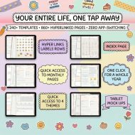 Hyperlinked All-in-one Digital Planner, 2026 ADHD Organizer, GoodNotes Digital Download, iPad Compatible, Monthly Calendar, Cute Stickers - Image 6