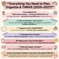 Hyperlinked All-in-one Digital Planner, 2026 ADHD Organizer, GoodNotes Digital Download, iPad Compatible, Monthly Calendar, Cute Stickers - Image 2