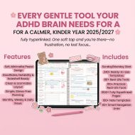 All-In-One Digital Planner 2026 2027 2028, Daily Weekly Monthly iPad GoodNotes Planner, Hyperlinked ADHD Friendly Planner, GoodNotes Planner - Image 6