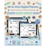 All-In-One Digital Planner 2026, iPad GoodNotes Planner, Daily Weekly Monthly Hyperlinked Planner, Digital Student Notebook, Goal Setter