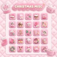 ADHD-Friendly Cotton Candy App Icons, Plush Pastel Kawaii Icon Pack, Purple Pink Soft Phone Theme, Customized iOS & Android Home Screen - Image 7