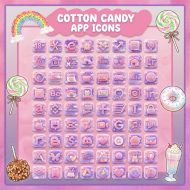 ADHD-Friendly Cotton Candy App Icons, Plush Pastel Kawaii Icon Pack, Purple Pink Soft Phone Theme, Customized iOS & Android Home Screen - Image 4