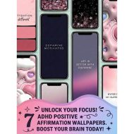 ADHD Affirmation Phone Wallpapers Bundle, Growth Mindset Lock Screen, Home Screen, Cute Calm Pastel Backgrounds, iPhone & Android Download