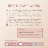 All-In-One Digital Planner 2026 2027 2028 2029, iPad GoodNotes Planner, Daily Weekly Monthly Hyperlinked ADHD-Friendly Planner, ADHD Planner - Image 11