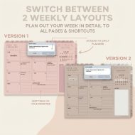 All-In-One Digital Planner 2026 2027 2028 2029, iPad GoodNotes Planner, Daily Weekly Monthly Hyperlinked ADHD-Friendly Planner, ADHD Planner - Image 4