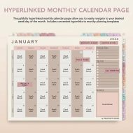 All-In-One Digital Planner 2026 2027 2028, iPad GoodNotes Planner, Daily Weekly Monthly Hyperlinked ADHD Friendly Planner, ADHD Friendly - Image 2