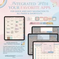 All-in-one Digital Planner 2026, Hyperlinked Trackers For GoodNotes, iPad Digital Download, Calendar, Task & Goal Tracker, Journal Notes - Image 5