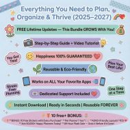 All-In-One Digital Planner 2026, iPad GoodNotes Planner, Daily Weekly Monthly Hyperlinked Planner, Digital Student Notebook, Goal Setter - Image 3