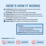 All-In-One Digital Planner 2026 2027 2028, Daily Weekly Monthly iPad GoodNotes Planner, Hyperlinked ADHD Friendly Planner, iPad Planner - Image 10