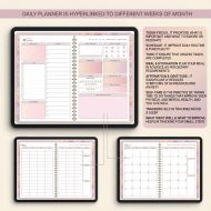 All-in-One Friendly Digital Planner 2026 2027 2028, Aesthetic iPad GoodNotes Planner, Daily Weekly Monthly Hyperlinked Planner, iPad Planner - Image 2