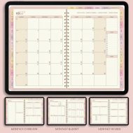 All-in-One Friendly Digital Planner 2026 2027 2028, Aesthetic iPad GoodNotes Planner, Daily Weekly Monthly Hyperlinked Planner, iPad Planner - Image 3
