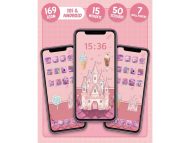 ADHD-Friendly Cotton Candy App Icons, Plush Pastel Kawaii Icon Pack, Purple Pink Soft Phone Theme, Customized iOS & Android Home Screen