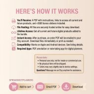 iPad Digital Planner 2026, Hyperlinked All-in-One, ADHD Friendly, Calendar, Daily Weekly Monthly, Goodnotes, Digital Download, Goal Setter - Image 11