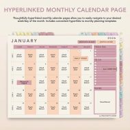 All-In-One Digital Planner 2026 Undated, Daily Weekly Monthly iPad GoodNotes Planner, Hyperlinked ADHD-Friendly Goal Setter, Cloud Dancer - Image 6