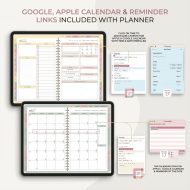 All-In-One Digital Planner 2026 Undated, Daily Weekly Monthly iPad GoodNotes Planner, Hyperlinked ADHD-Friendly Goal Setter, Cloud Dancer - Image 4