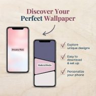 ADHD Affirmation Phone Wallpapers Bundle, Growth Mindset Lock Screen, Home Screen, Cute Calm Pastel Backgrounds, iPhone & Android Download - Image 4