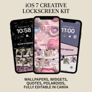 ADHD Affirmation Phone Wallpapers Bundle, Growth Mindset Lock Screen, Home Screen, Cute Calm Pastel Backgrounds, iPhone & Android Download - Image 2