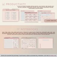 All-In-One Digital Planner 2026, iPad GoodNotes Planner, Daily Weekly Monthly Hyperlinked ADHD-Friendly Life Planner, Fitness Planner, Goal - Image 8