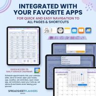 All-In-One Digital Planner, Digital Calendar, iPad ADHD Friendly, GoodNotes Planner, Daily Weekly Monthly Yearly Planner, Hyperlinked, Task - Image 3
