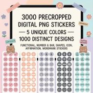 All-in-One Digital Planner 2025–2026 & Undated, Digital Planner and Journal, GoodNotes and Notability iPad Planner, Hyperlinked Cute Planner - Image 8