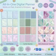All-in-One Digital Planner 2025–2026 & Undated, Digital Planner and Journal, GoodNotes and Notability iPad Planner, Hyperlinked Cute Planner - Image 9