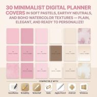 All-In-One Life Digital Planner 2025 2026 2027, Aesthetic iPad GoodNotes Planner, Hyperlinked Daily Weekly Monthly Planner, ADHD Friendly - Image 9