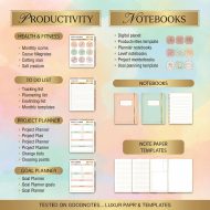 All-in-one Digital Planner 2026, Hyperlinked Trackers For GoodNotes, iPad Digital Download, Calendar, Task & Goal Tracker, Journal Notes - Image 8